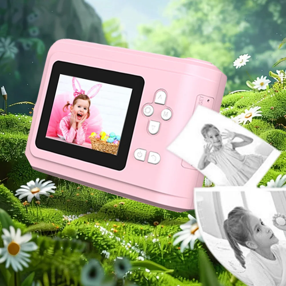 1080p crianças câmera instantânea de carregamento usb câmera de impressão térmica câmera de impressão instantânea presentes de aniversário de natal para 3-12 anos