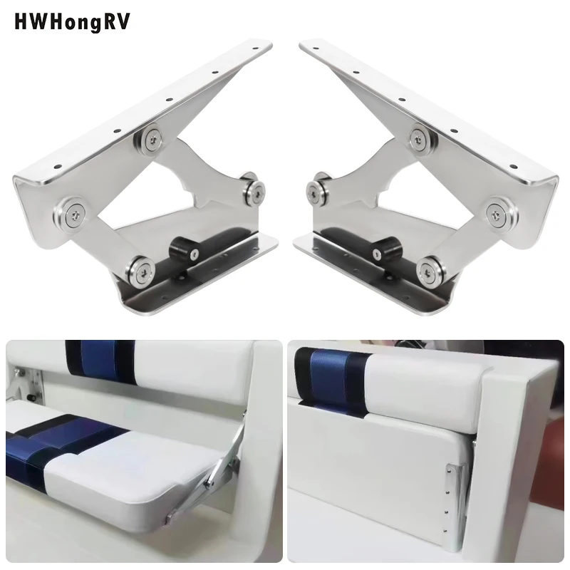 

unique High Quality Stainless Steel Heavy Yacht Inflatable Boat Marine Seat Hardware Wall Mounted Yacht Wall Seat Hinge
