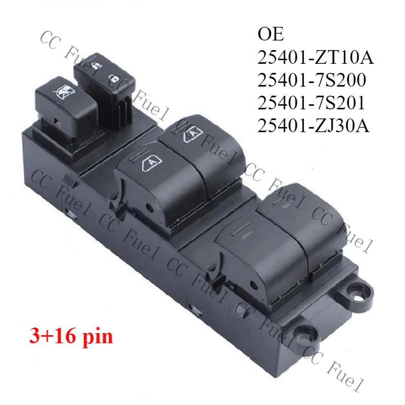 C+ Car Front Left Driver Side Power Window Switch for Nissan Armada Nissan Titan