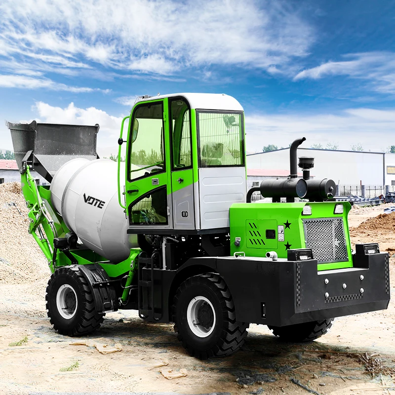 Chinese factory sale Automatic Weighing Mobile Self Loading Concrete Mixer Truck Self-Loading Rough Terrain Concrete mixer