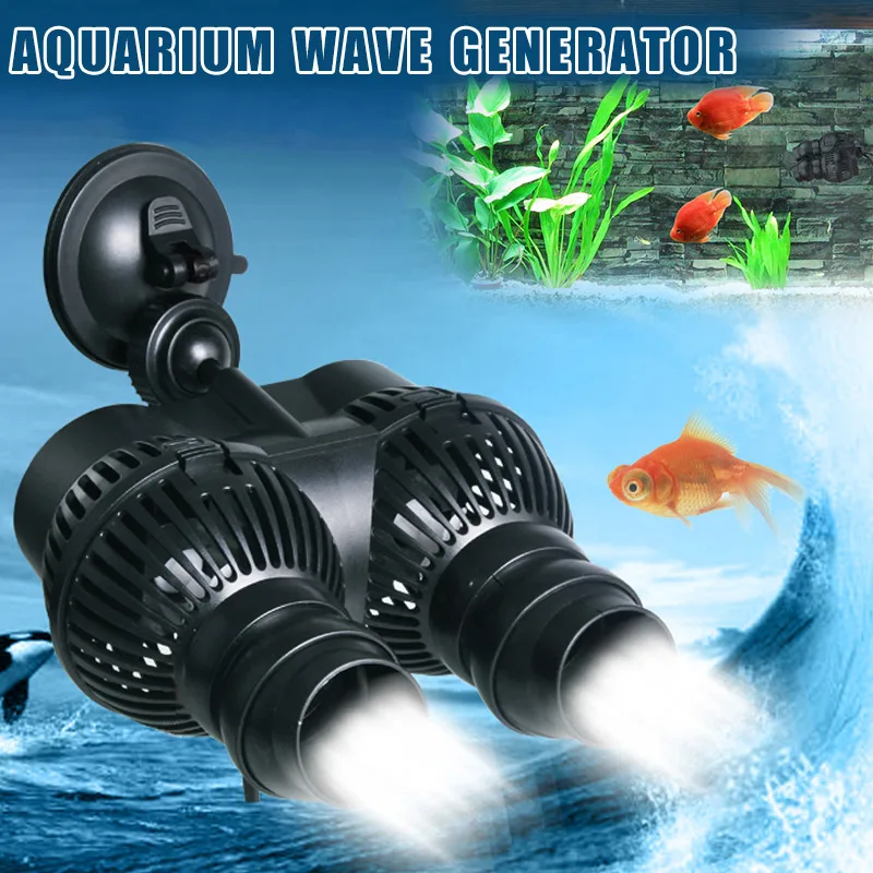 Circulation Water Pump for Aquarium Fish Tank, Wave Maker, Power Converter, Wall Socket, UK, US, EU Plug Adapter, 220-240V