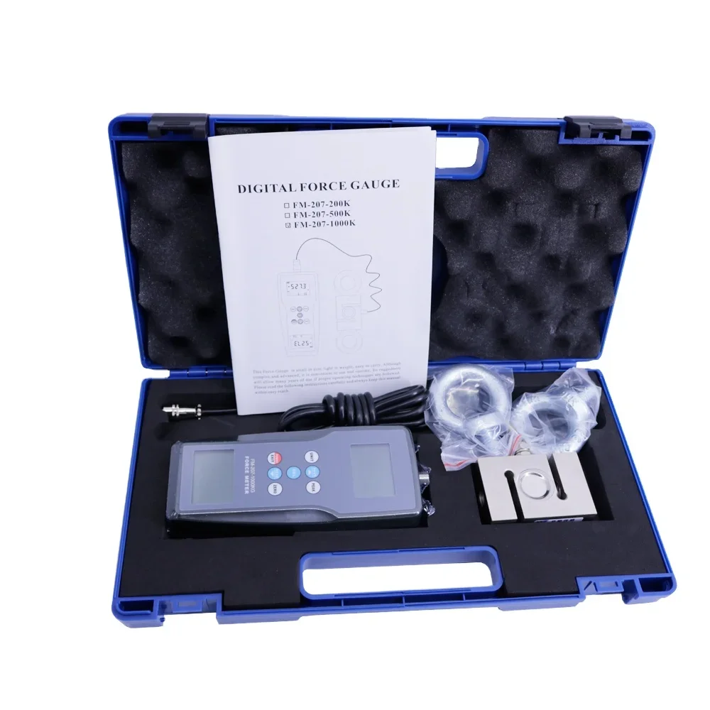 

2026 FM-207-1000K Digital Push and Pull Force Gauge Force Tester 9800N/2200 Lbf/1000kg