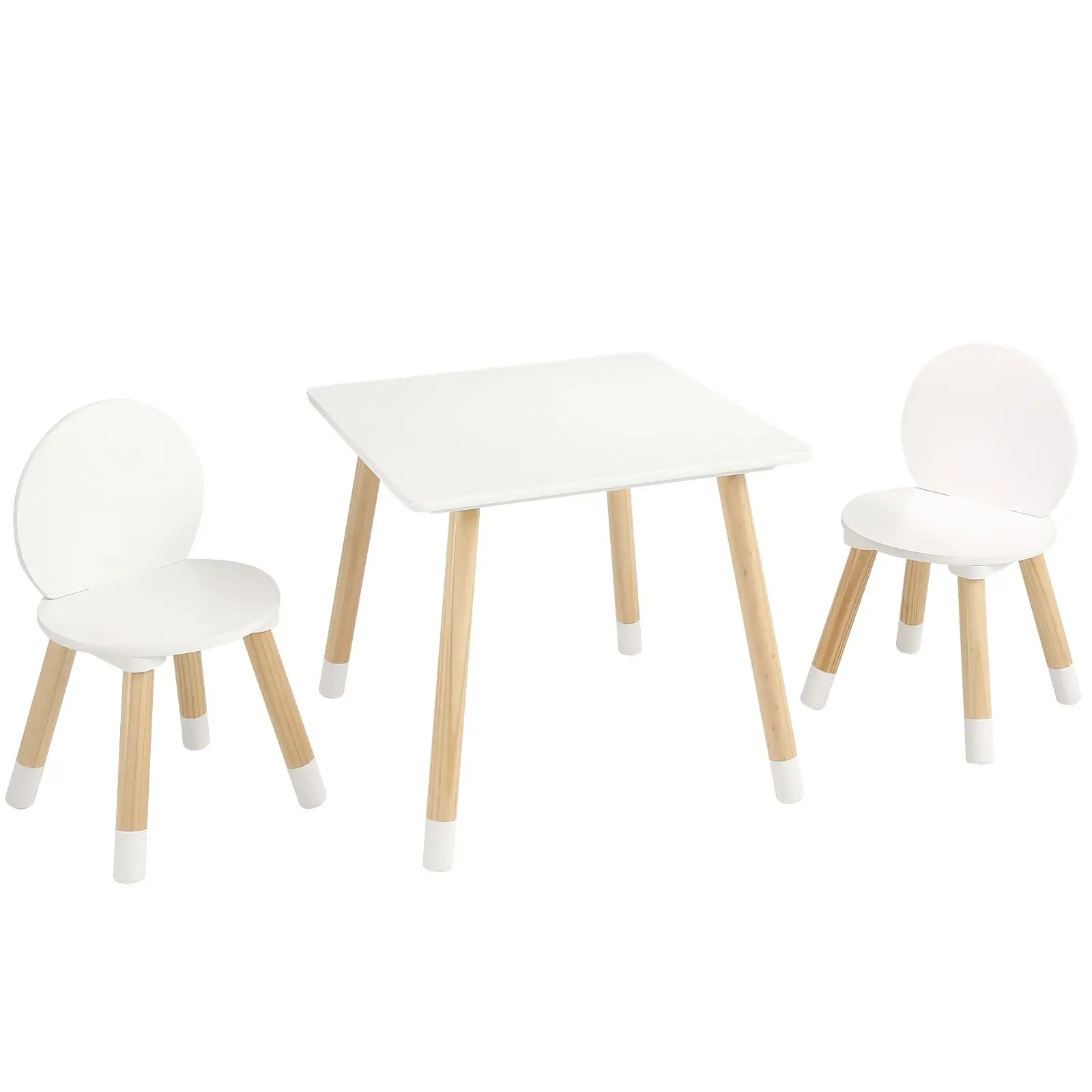 

Kids Table and 2 Chairs Set Toddler Multi-Activity Table for Art Craft Reading Learning Children Table Chair Set