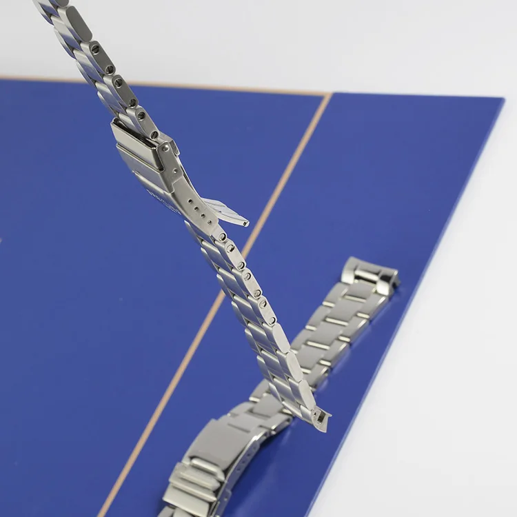 For Breitling Colt 173A 22mm Brushed Polished Stainless Steel Watch Bracelet