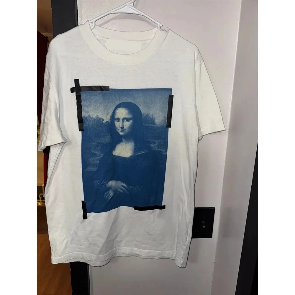 

Interesting Pattern Pattern Print T-Shirt Loose-Fitting Breathable Retro Women's Short-Sleeved Fashion Clothing Couple Outfits