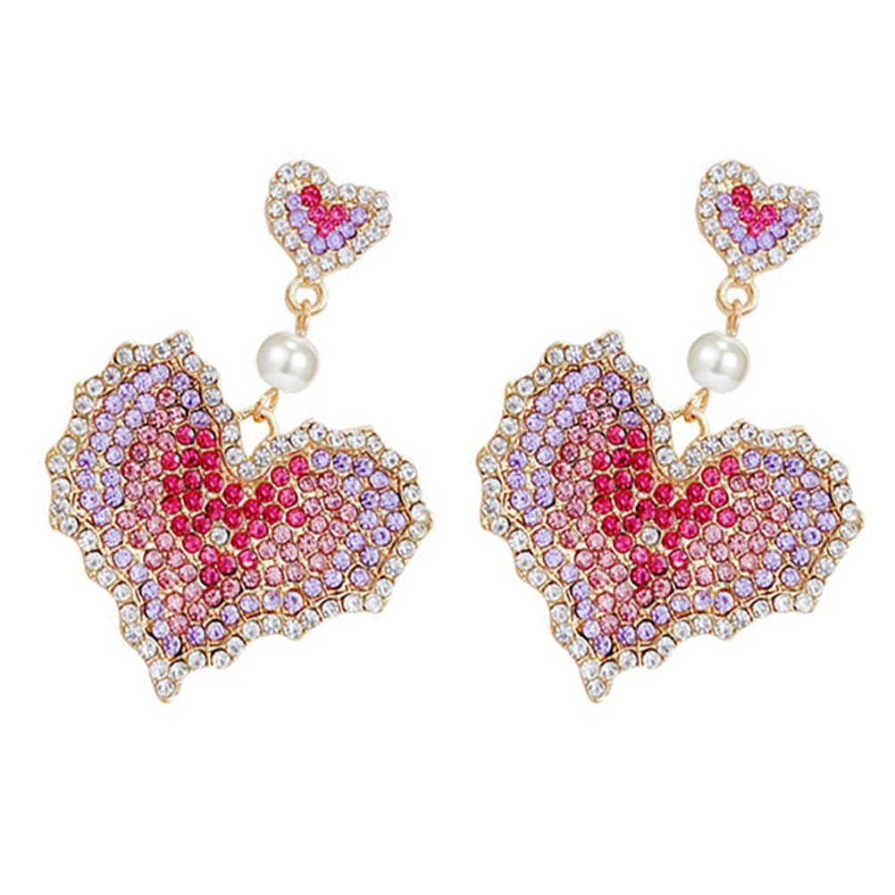 

Heart Shaped Women Alloy Ear Jewelry Jewelry Fashion Studs Casual Outfit Party Wedding Gift Trendy Accessories