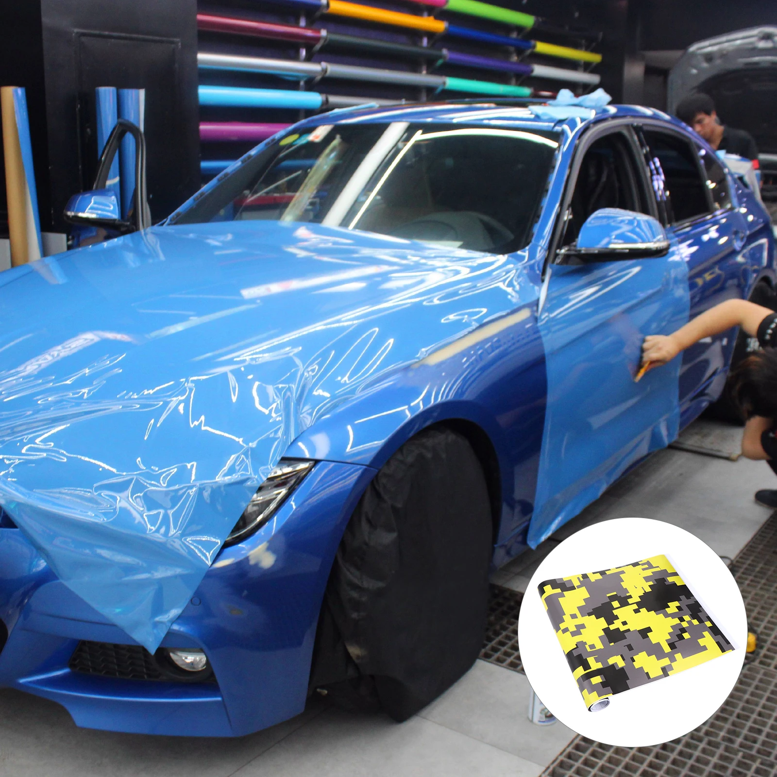 

Car Color Change Film Hood Decals for Cars Front Bumper Side Sticker Door Interior Wrap Stickers Motorcycle