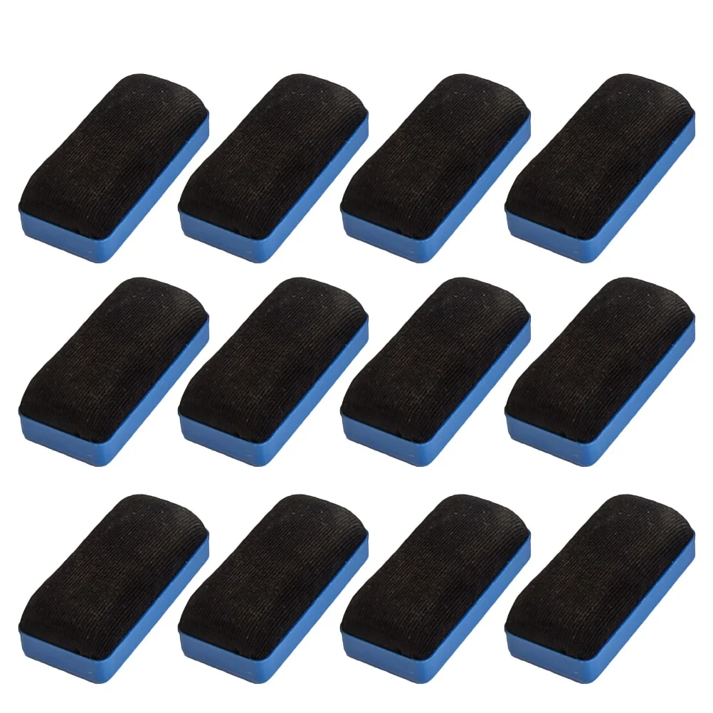 

12pcs Magnetic Flannel Whiteboard Eraser Plastic White Board Brush Cleaner Eraser Wipes Rub School Office Supplies Board Eraser