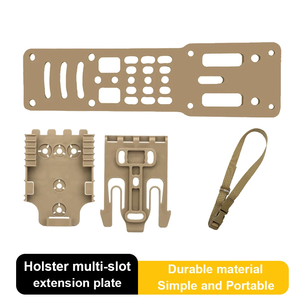 

Tactical Modular Pistol Holster Adapter Compatible QLS Platform Holster Drop Leg Band Hunting Pull Draw Adapter