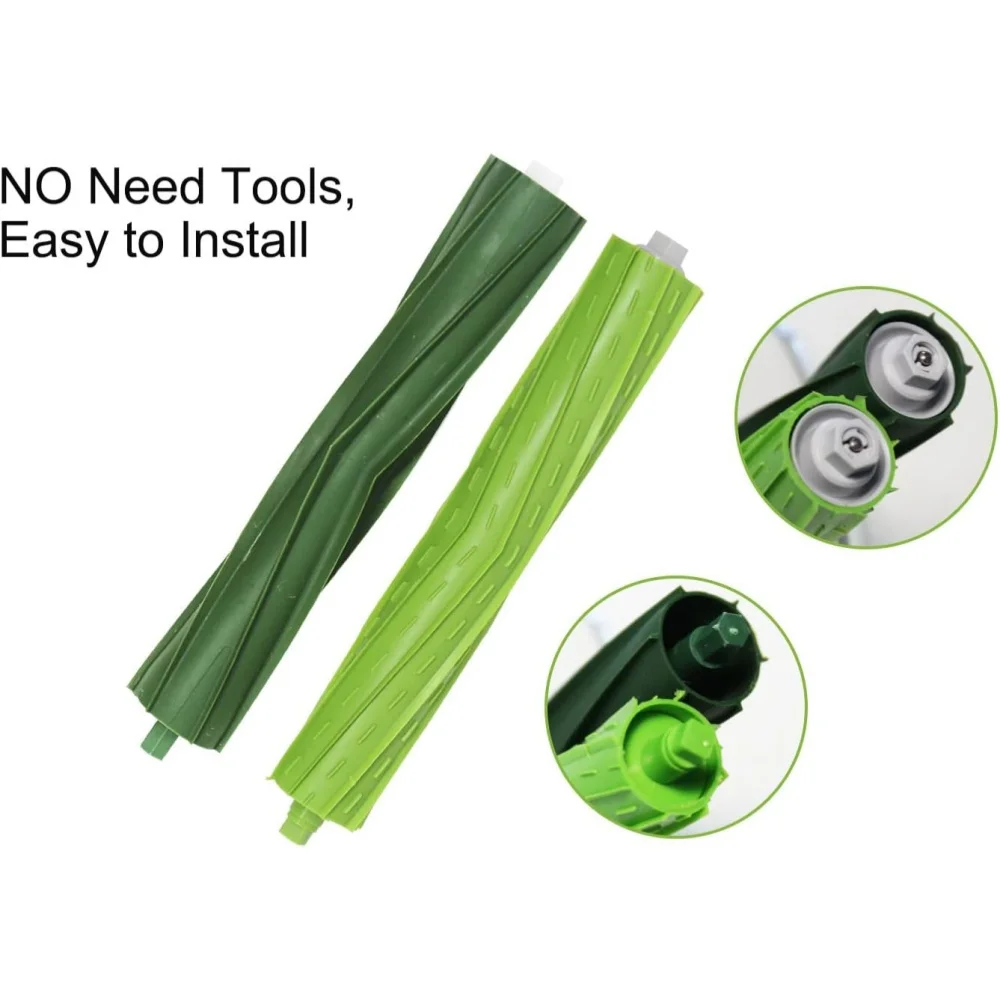 Cepillo de Goma Compatible con Aspiradoras iRobot Roomba Serie E, I y J (E5, E6, E7, I1, I3, I3+, I4, I4+, I6, I6+, I7, 