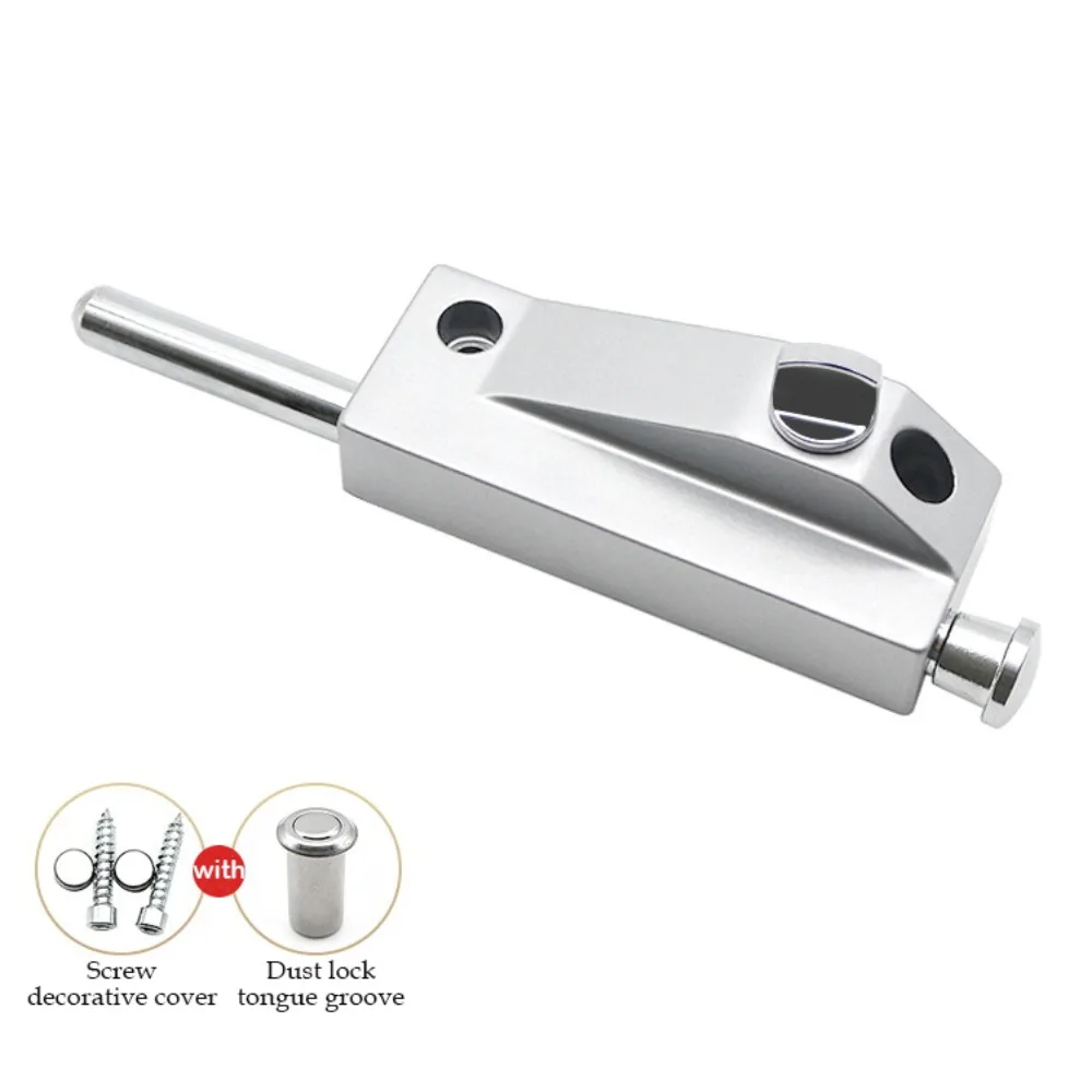 

Пружинный вращающийся дверной защелка в рамке, замок из нержавеющей стали, открытый напольный замок, универсальный заземляющий замок, болт для ванной комнаты, туалета, магазина