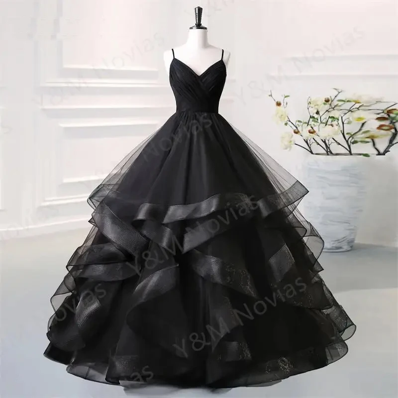 

C&C Novias New Boho Quinceanera Dresses Ruffles Sweetheart Spaghetti Straps Simple Party Princess Dress Vestidos De Quinseanera