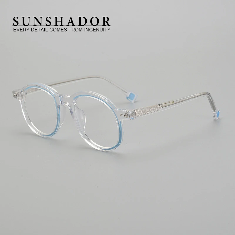 Niche square bicolor acetate glasses frame G2311 trend myopia women eyeglasses Reading fashion men eyewear