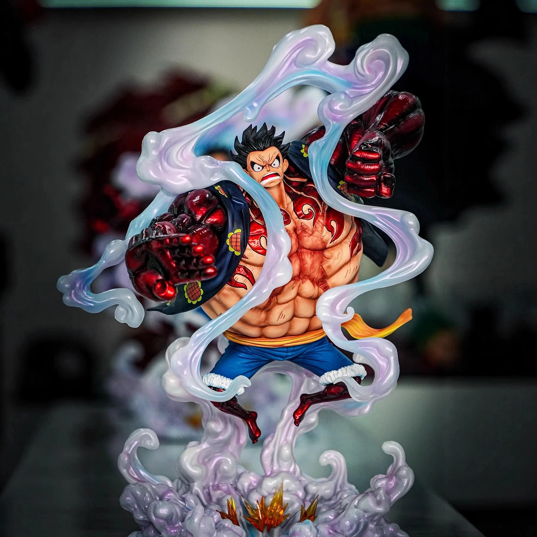 One Piece Gear Fourth Luffy 38cm Action Figures Anime Character GK Model Exquisite Statue Peripheral Toy Desk Ornament Gift