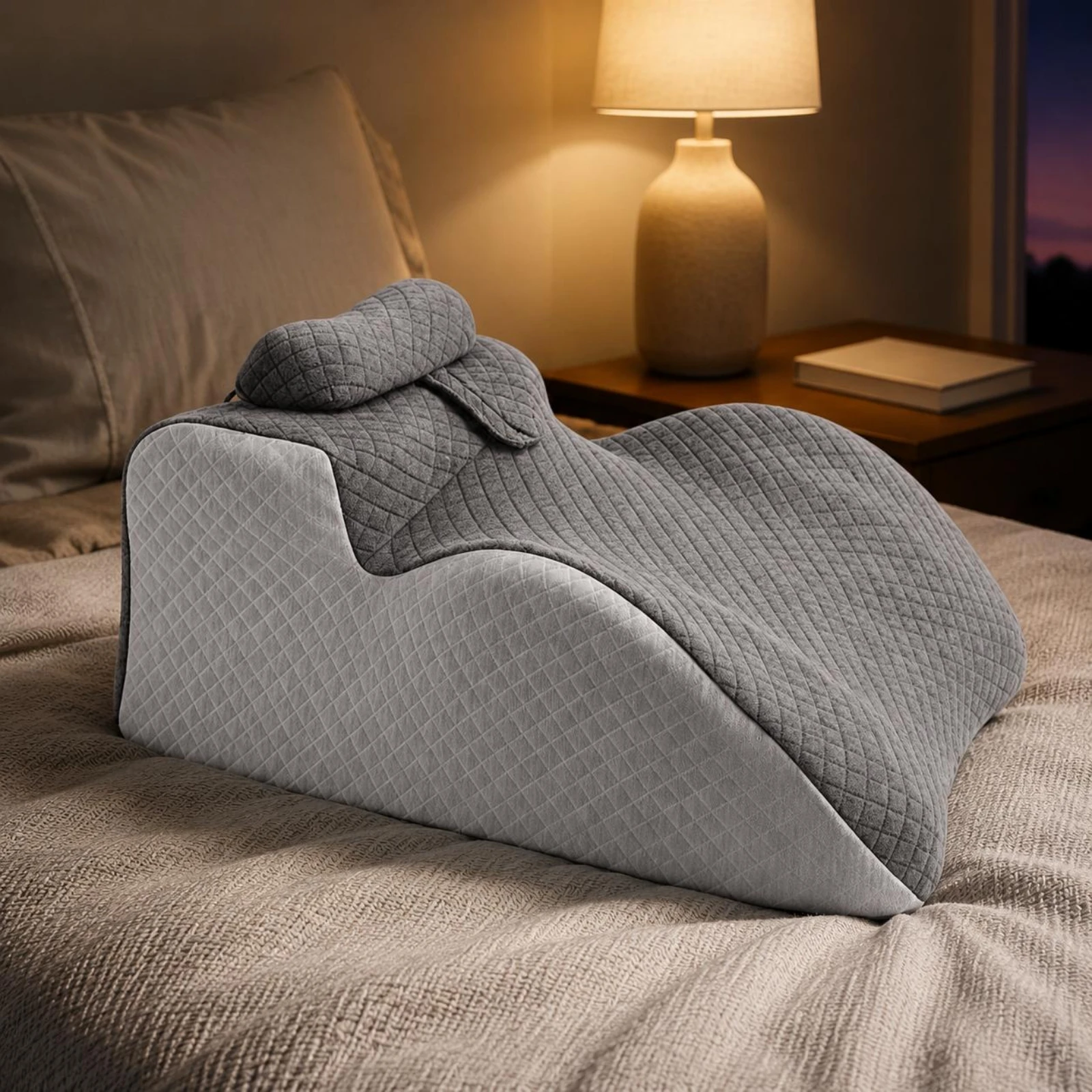 Prone Sleeping Pillow Ergonomic Design Face down Pillow Massage Headrest Pressure Relief Bedding Breathable for Reading