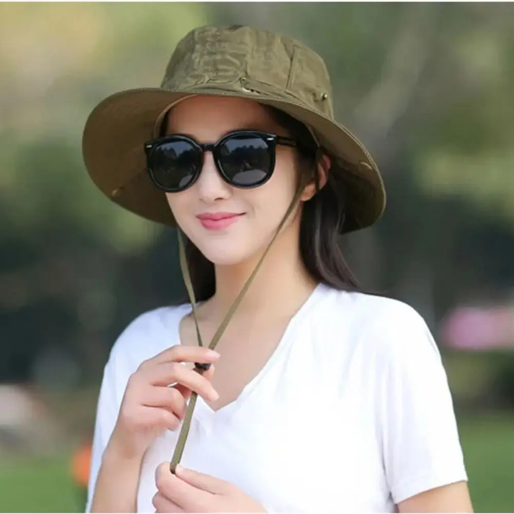 

Wide Brim Large Brim Fisherman Hat UV Protection Double-sided Summer Panama Hat Waterproof Fashion Fishing Hat Summer