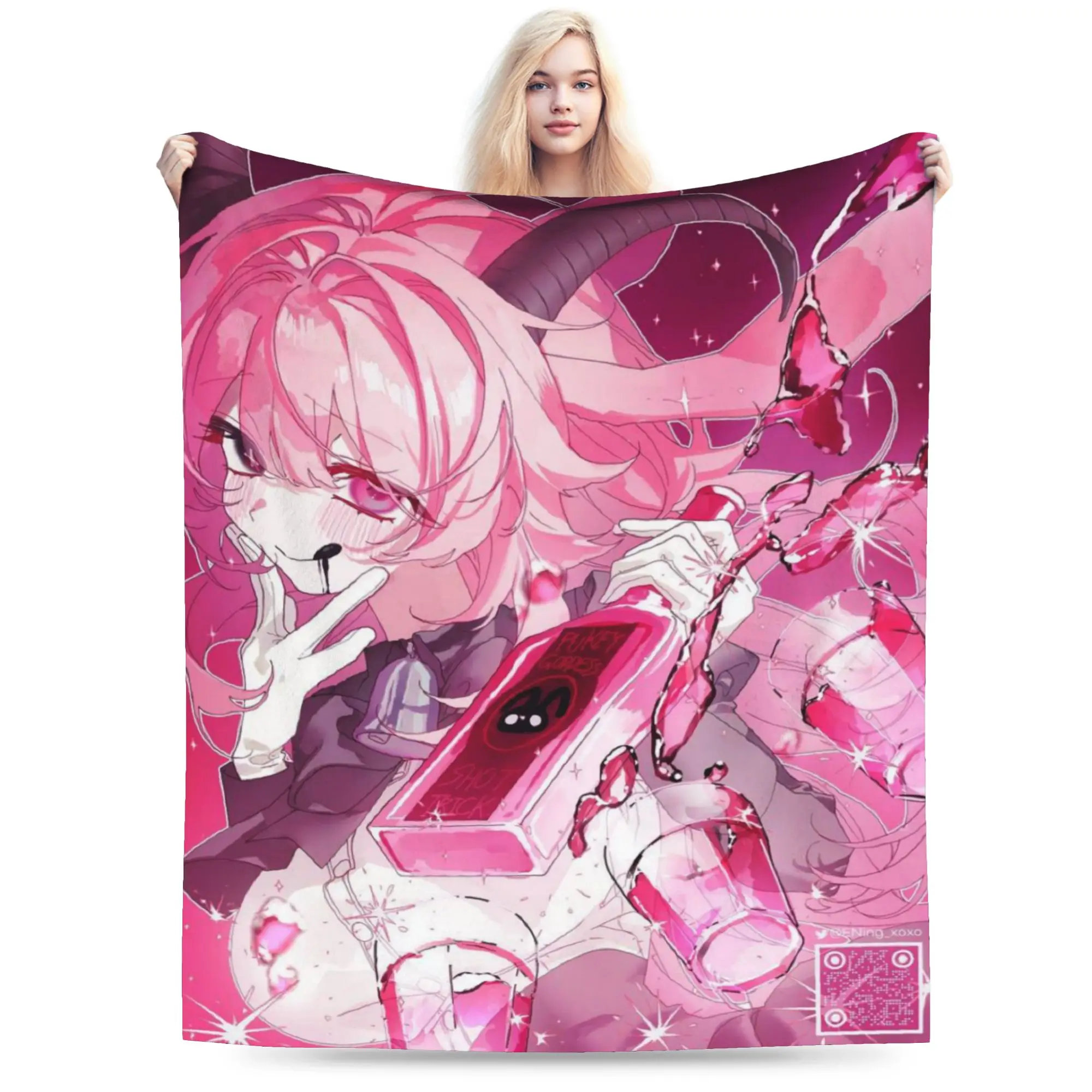 Femme Soule Super Soft Blankets Drunken Goddess Reflux Camping Plush Throw Blanket Couch Chair Flannel Bedspread Sofa Bed Cover