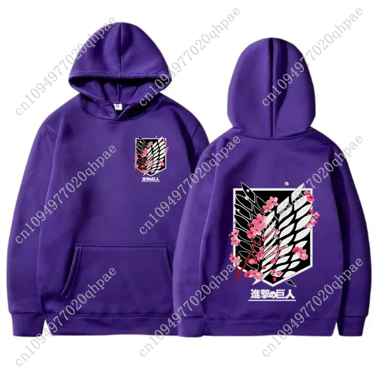 2024 ربيع الخريف جديد هودي أنيمي هوديي الرجال موضة الدافئة البلوز الرسم المطبوعة الهيب هوب هوديس ملابس الشارع الشهير غير رسمية