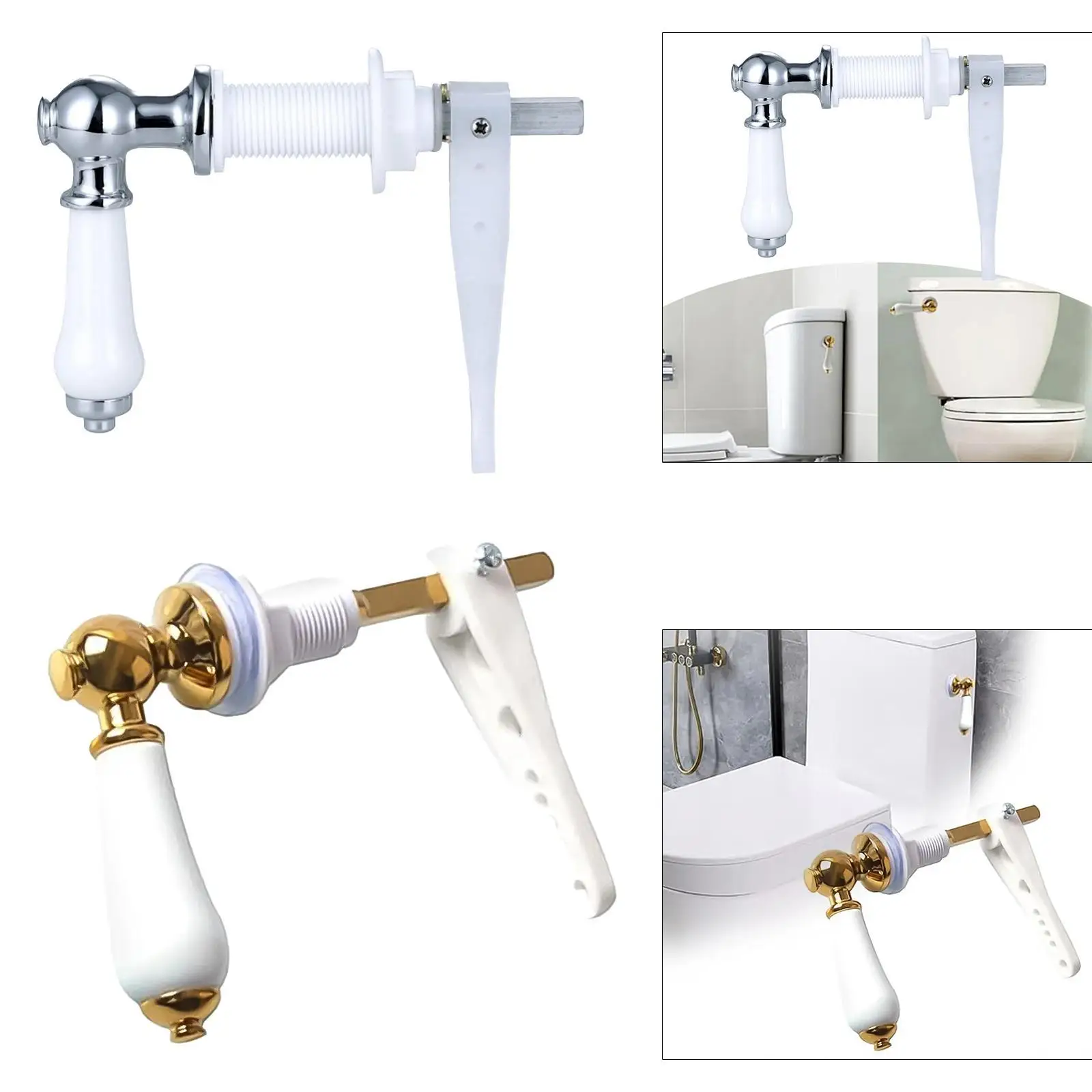 

Toilet Flush Handle Toilet Cistern Handle Ceramic Handle Cistern Lever for WC Cistern Tank Household Toilet Tank Bathroom Home