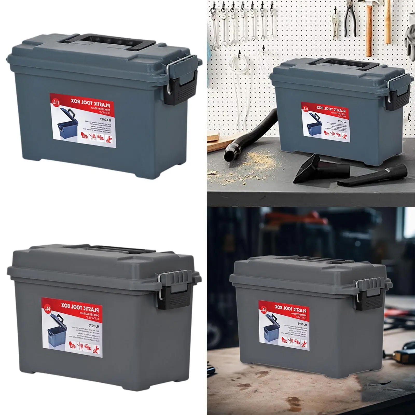 Tool Storage Box Tool Storage Container Sealed Waterproof Portable Tapered