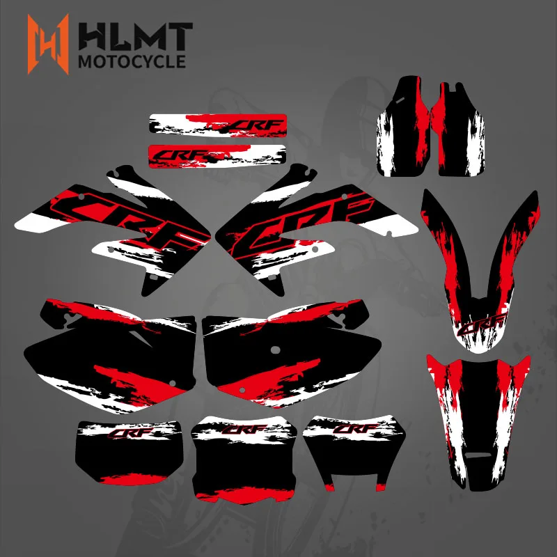HLMT GRAPHICS & BACKGROUNDS DECAL STICKERS Kit for Honda CRF250X 2004 2005 2006 2007 2008 2009 2010 2011 2012 CRF 250 X CRF 250X