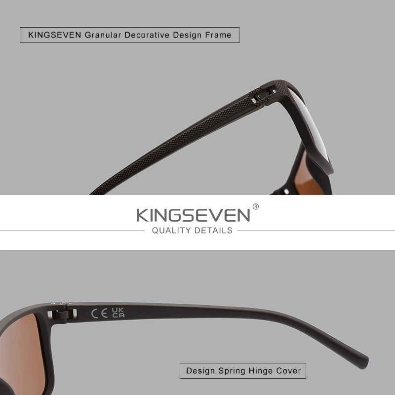 KINGSEVEN Marke Neue Mode Kausalen Sonnenbrille Männer Frauen UV400 Polarisierte Gläser Männlich Weiblich Angeln Im Freien Fahren Männlich Brillen