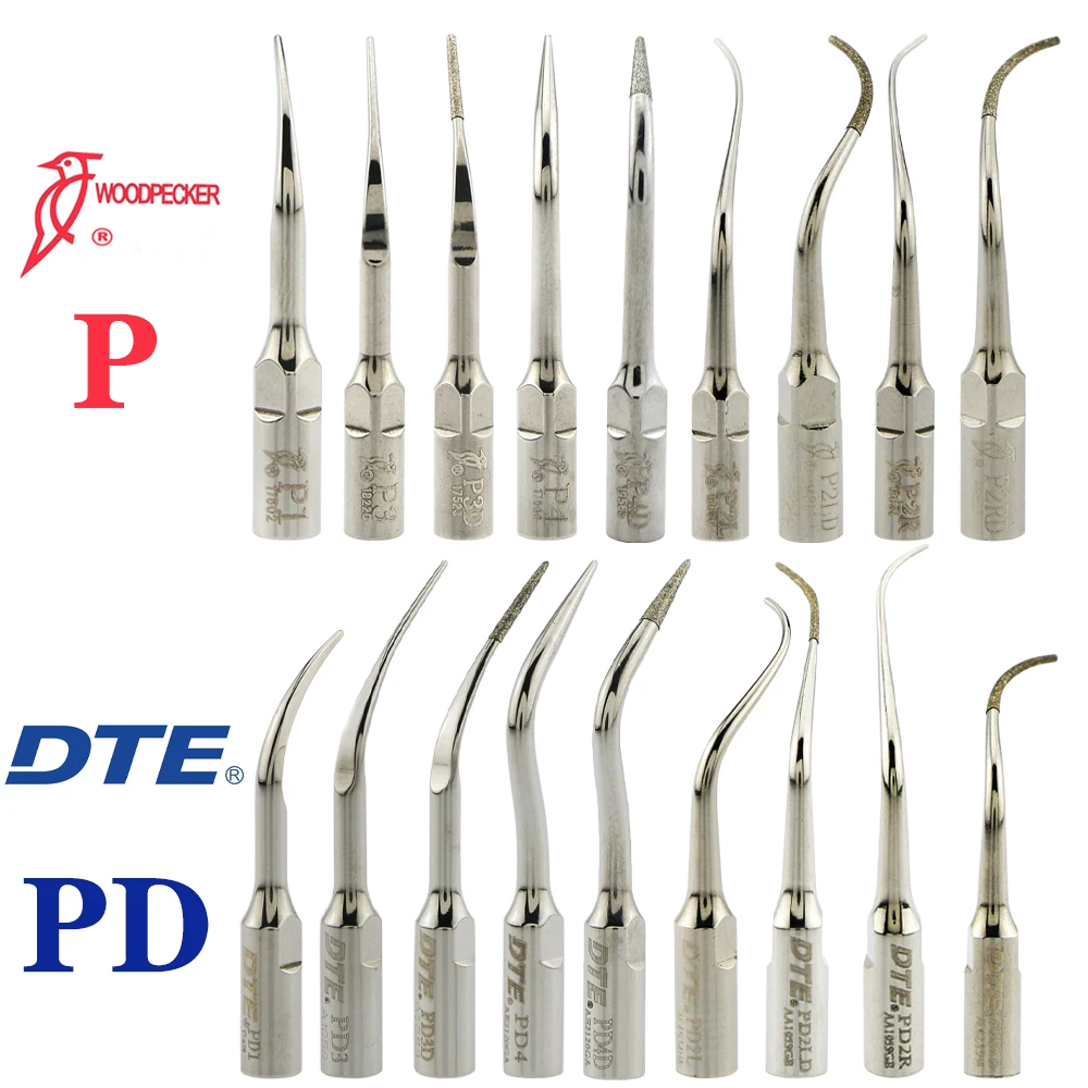 Woodpecker DTE Dental ultradźwiękowe końcówki skalera pegodoncja endodoncja końcówki skalujące Fit EMS SATELEC NSK końcówki skalera P/PD