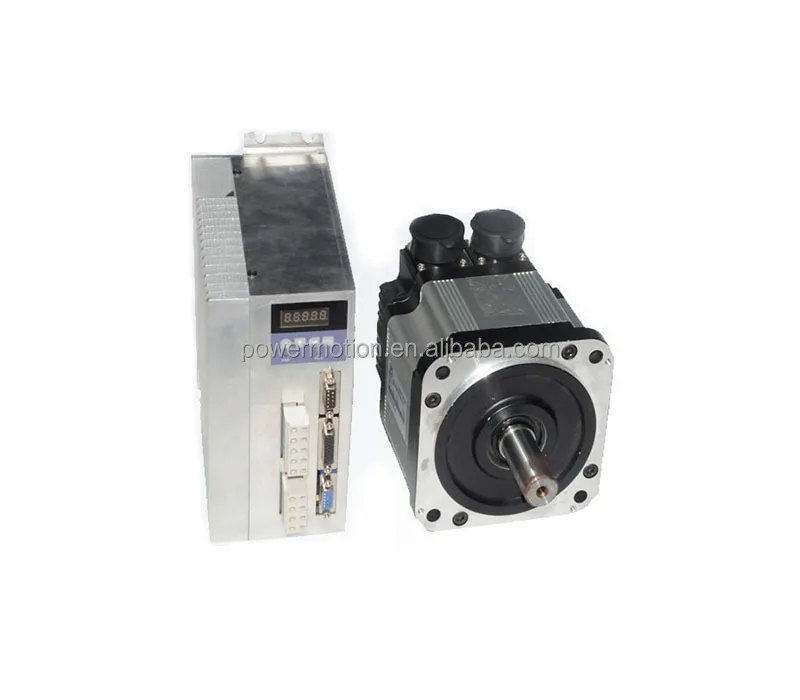 Size 80mm 220V High Voltage 3000RPM 750W 1000W AC Servo Motor and Servo Driver