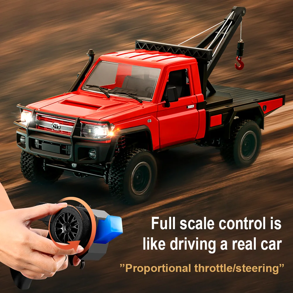 

MN82T Remote Control Model Car 1/12 4WD Simulation Classic All-terrain Off-road Pickup Vehicle Light Car Toys Boy Gift