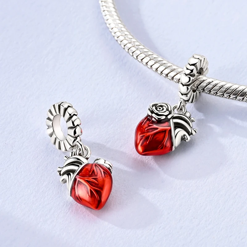 Silver Fashion Lipstick Camera Charms Beads Fit Original Bracelet Bag Keychain Earring Charm Bead Pendant Diy Women Jewelry Gift
