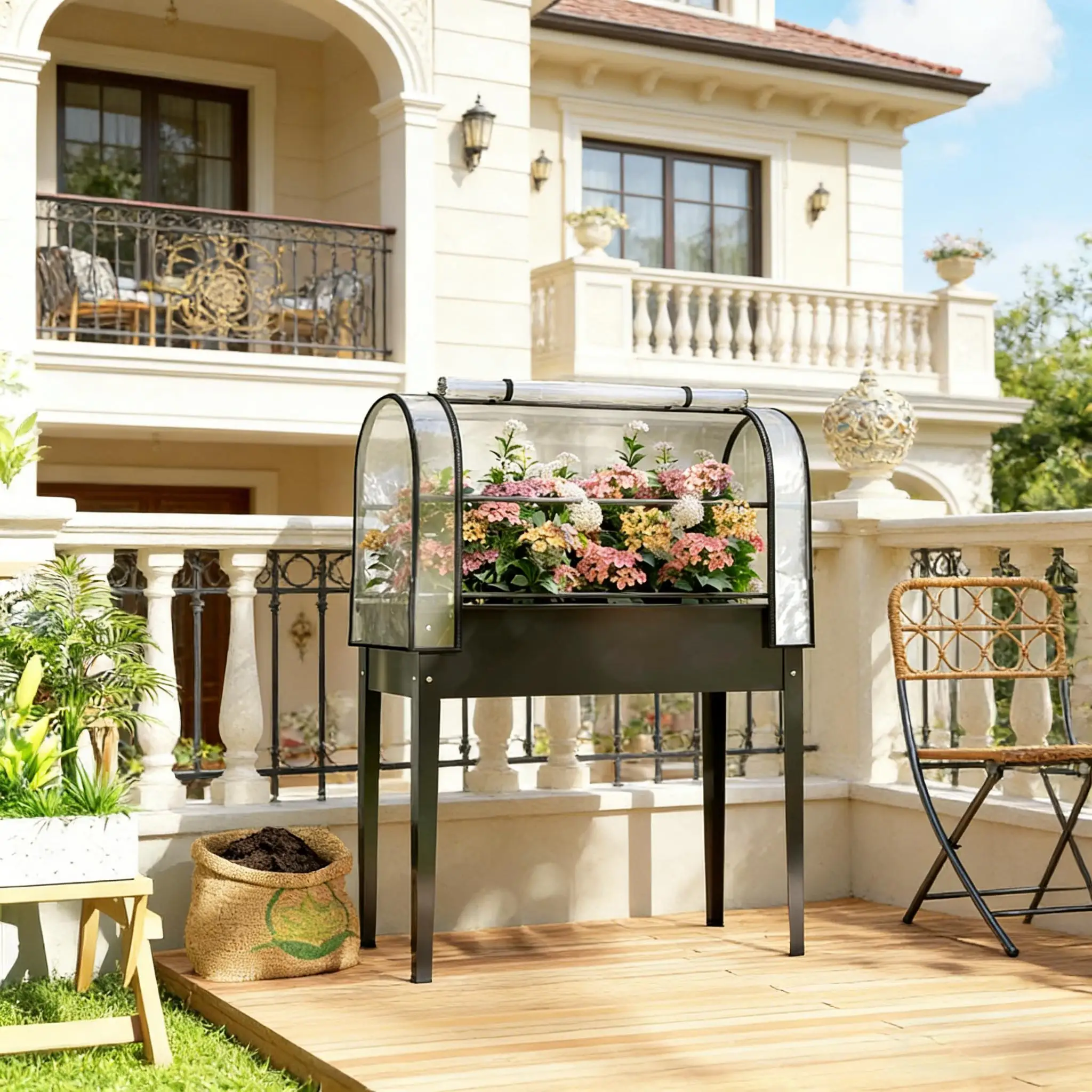 Elevated Plant Boxs,Raised Garden Bed,Flower Boxs