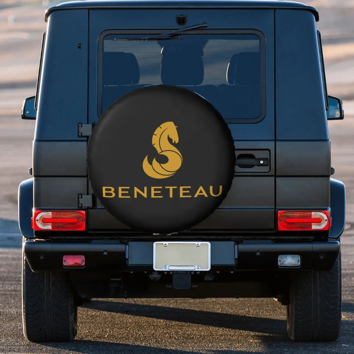 Beneteau Sailing Boat Logo Spare Wheel Tire Cover Case Bag Pouch for Jeep Mitsubishi Pajero Vehicle Accessories 14\