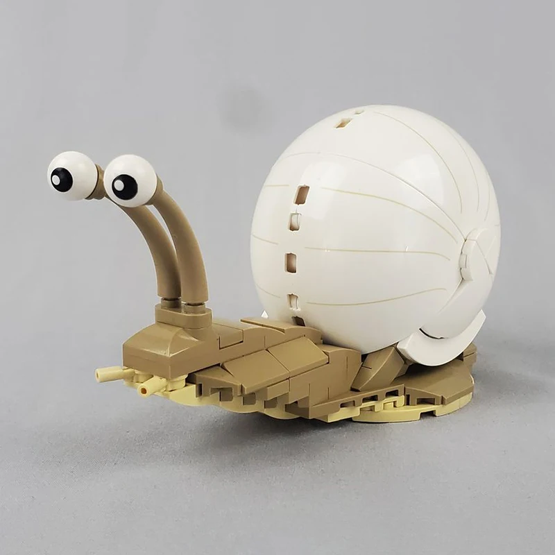 MOC-109409 snail model creative building block model children's enlightenment educational toy