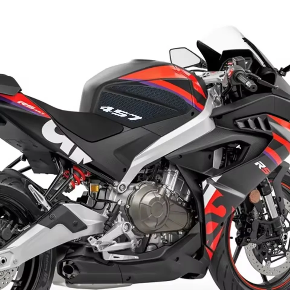 2025 New For RS 457 RS457 2024-2025 Motorcycle Non-slip Side Fuel Tank Stickers Waterproof Pad Rubber Sticker