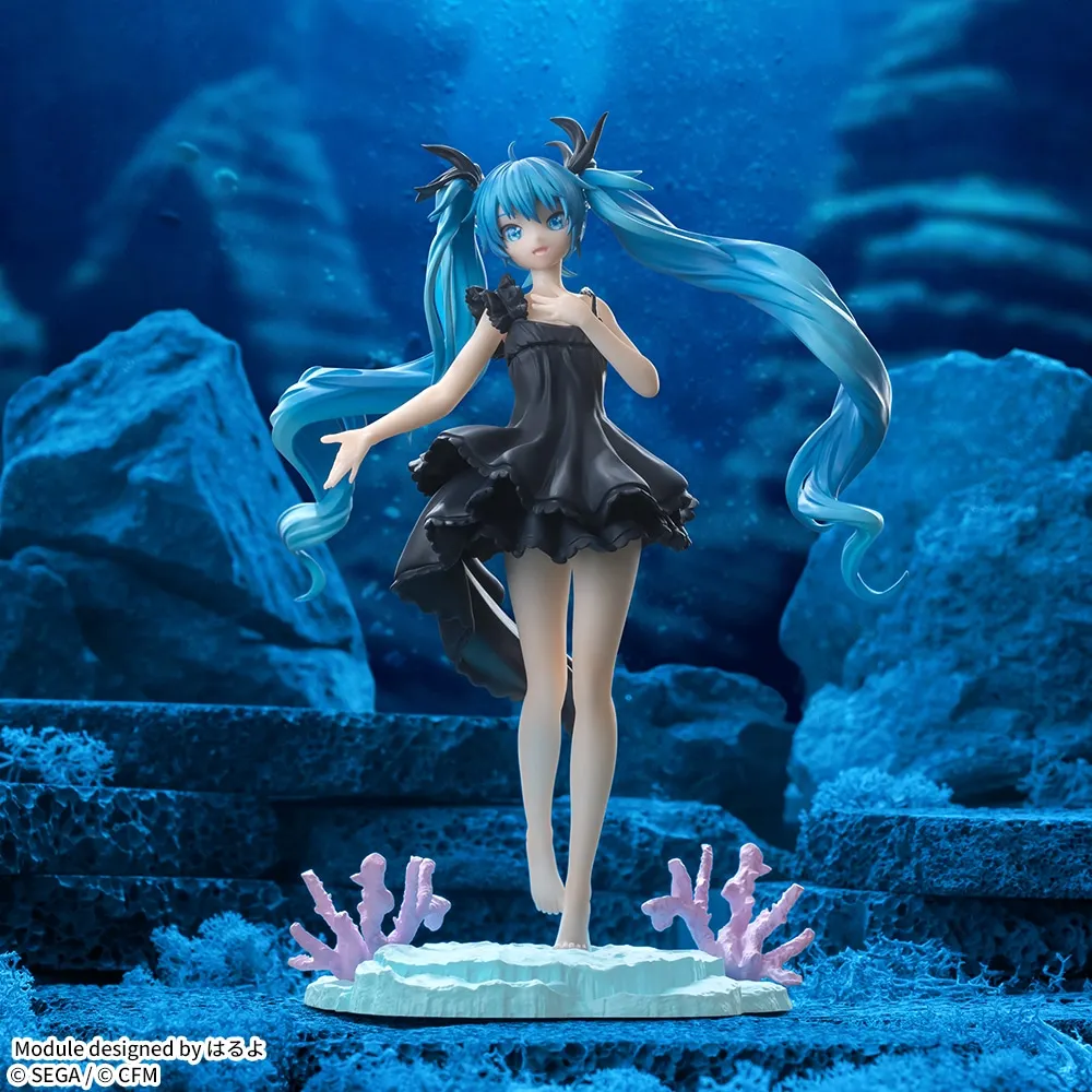 Original Sega Hatsune Miku Project Diva Mega 39's Luminasta Hatsune Miku-Deep Sea Girl 18Cm Collectible Toy Genuine In Stock