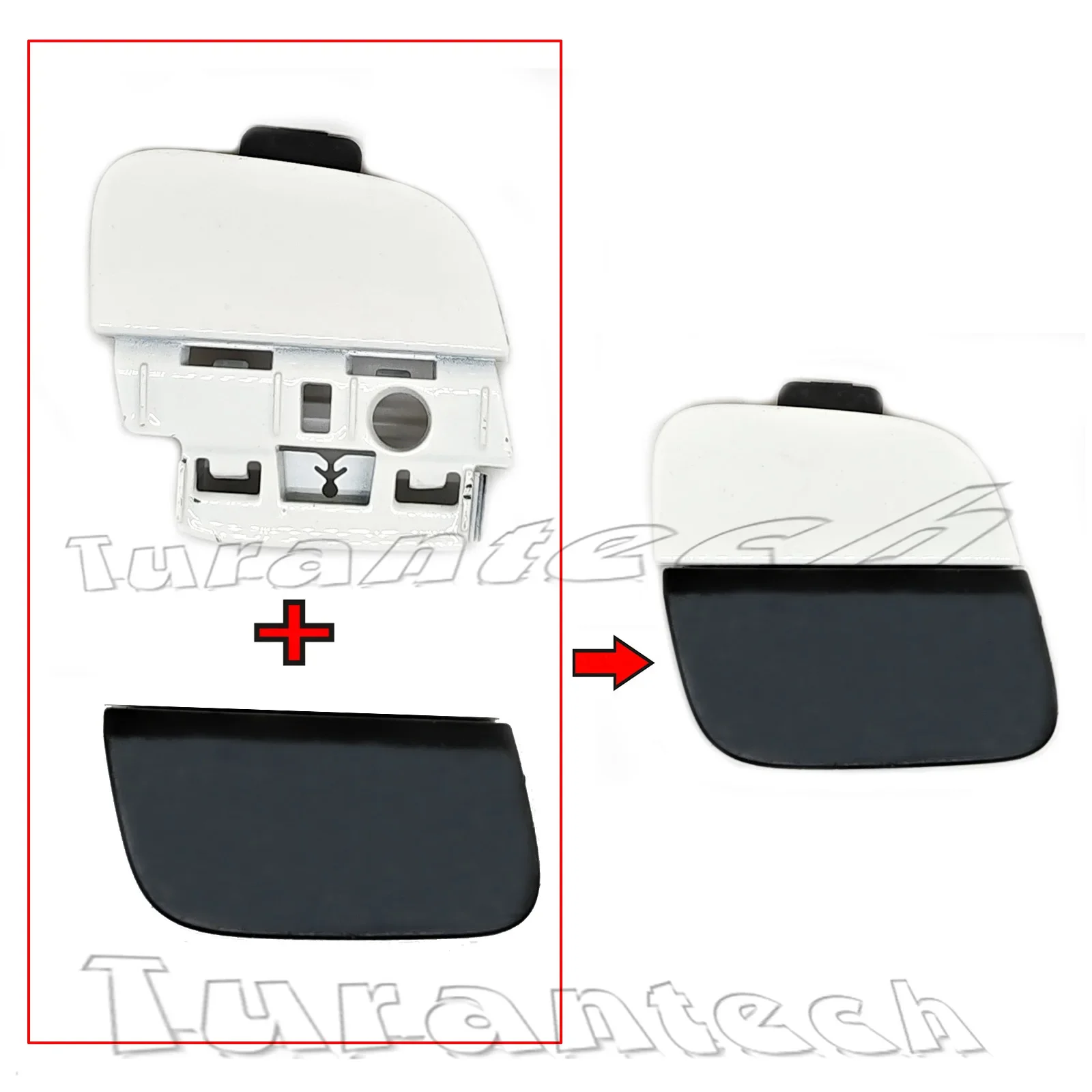 Rear Tow Cover for 24-26 Mercedes-Benz E class W214 E180 E200 E220 E260 E300 E350 E450 Towing Eye Hook Cap