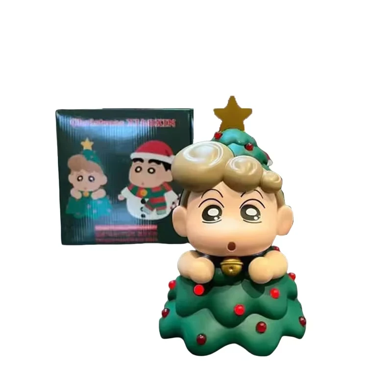 No brillante Shinnosuke Nohara Nohara Himawari Figuras De AçãO Crayon De Natal Shin-Chan Figuras Bonito Anime Pvc Modelo ColeçãO