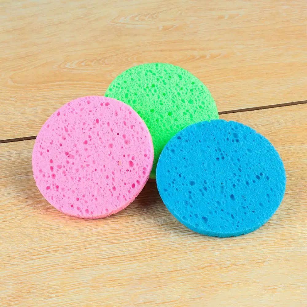 5Pcs Makeup Tool Exfoliator Cleanup Body Facial Cleaner Face Wash Pad Compress Puff Cleansing Sponge