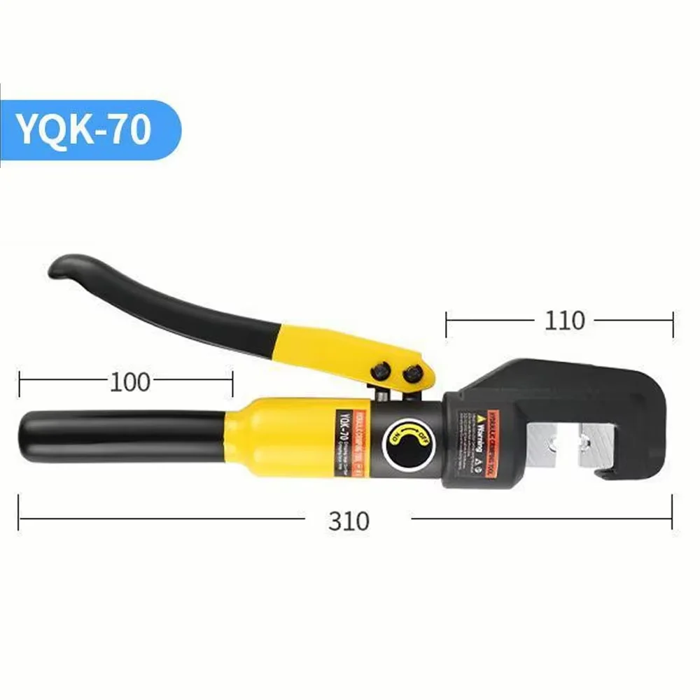 Portable 6T Hydraulic Crimper YQK-70 4-70mm² Cable Terminal Crimping Plier Copper Aluminum Lug Press Electrician Maintenance