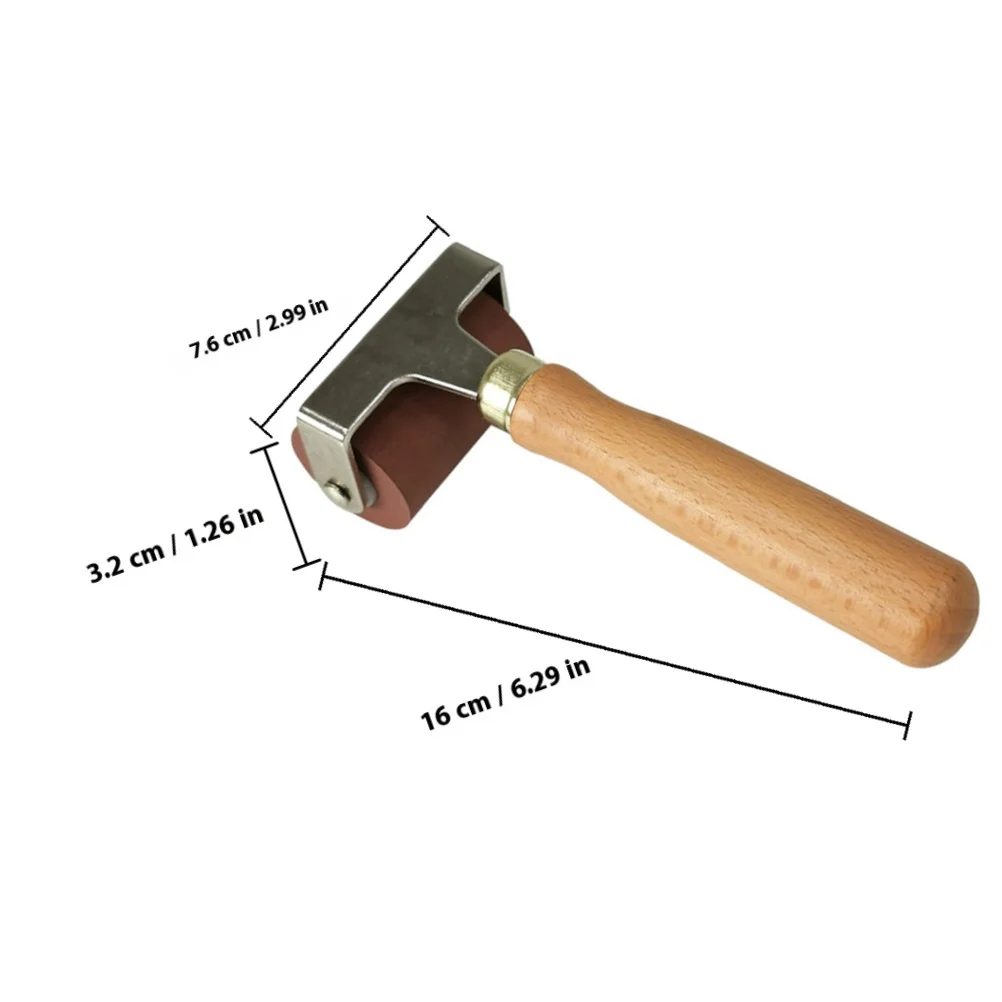 Rodillo de goma para impresión, herramienta de transferencia de tinta, arte, estampado, pintura, álbum de recortes, proyectos de bricolaje, mango portátil