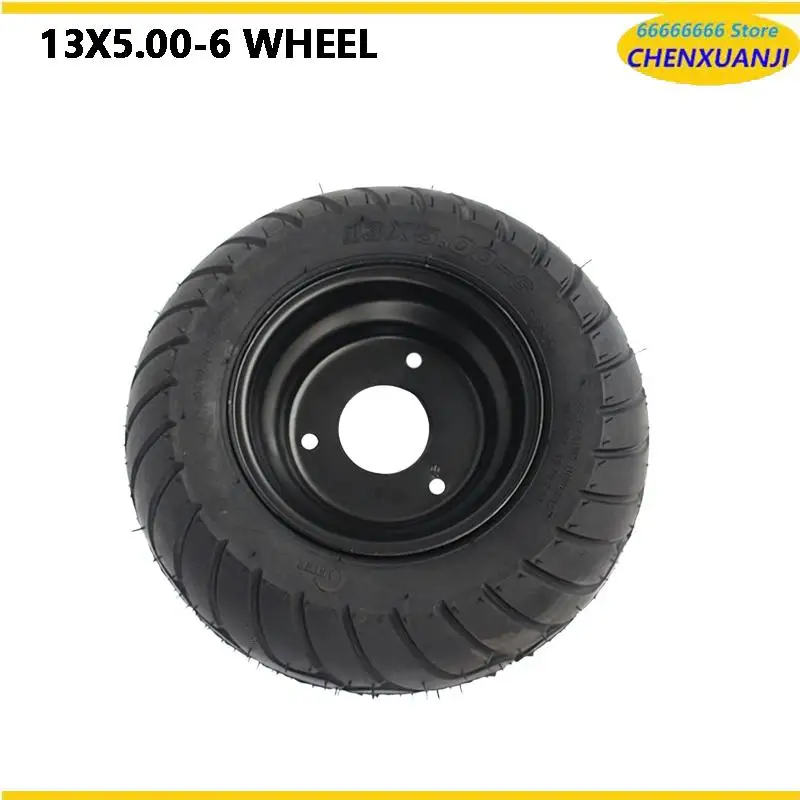 

Upgrade Your ATV with a 13x5.00-6 Tubeless Tire and Hub Combo, Perfect for Karting and Beach Riding