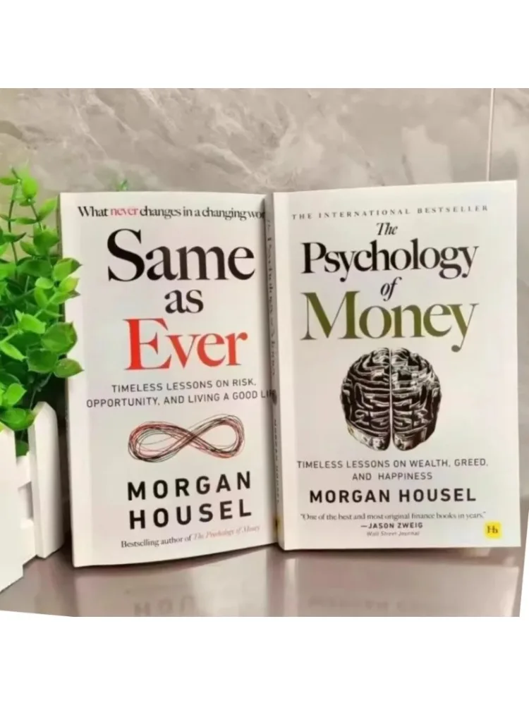 2 Bücher von Morgan Housel: The Psychology of Money und The Same as Ever, auf Englisch, Taschenbuch, englische Bücher
