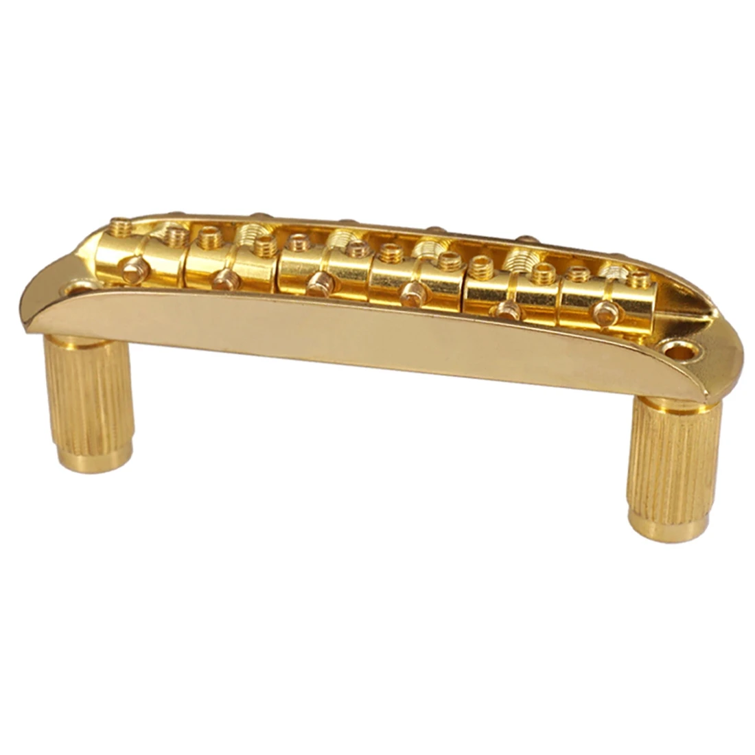 جسر سرج جيتار BVBV مع سروج برميل قابلة للتعديل من سبائك الزنك لملحقات جيتار موستانج جاكوار جازماستر، فضي