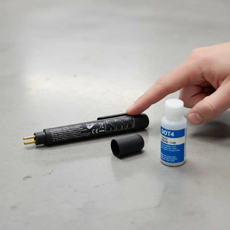 Brake Fluid Liquid Tester Pen With 5 LED Indicators, Calibrated For DOT3/4/5.1 Brake Fluid