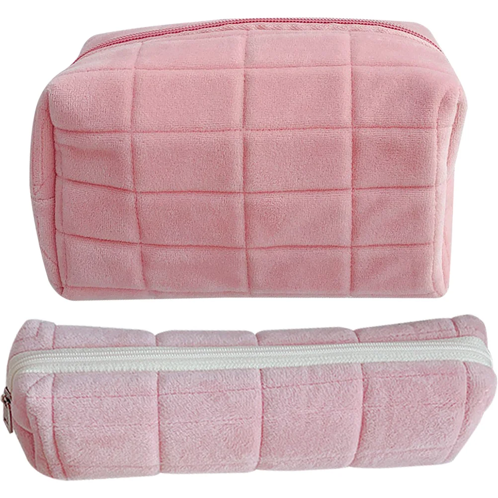 

2Pcs Bag Large Capacity Makeup Organizer Portable Toiletry Bag for Travel Women Waterproof Makeup Storage Pouch