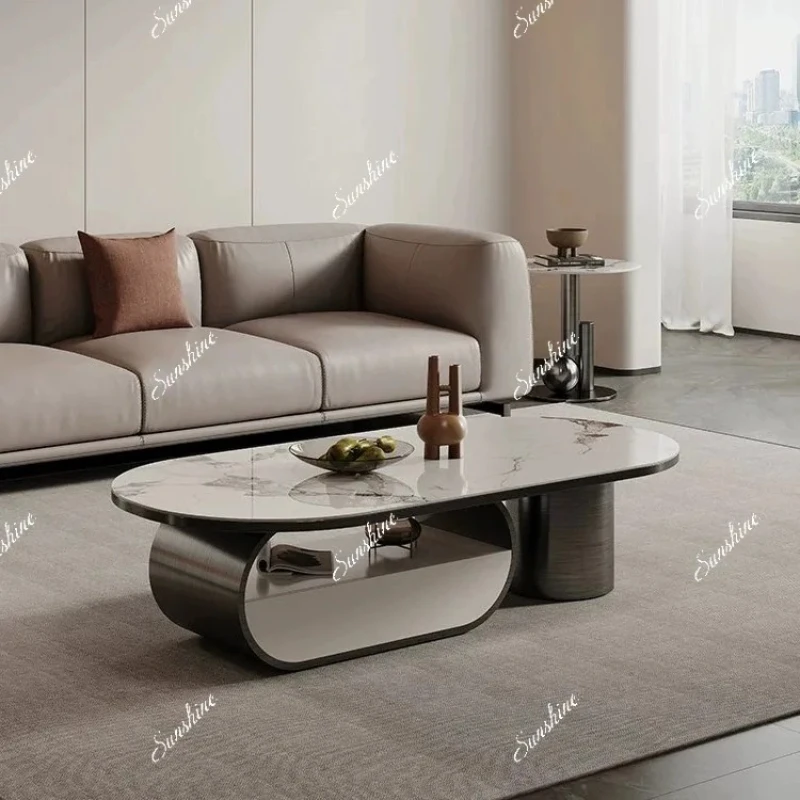 

Журнальный столик из травертина в средневековом стиле, современный домашний стол для гостиной в стиле ретро