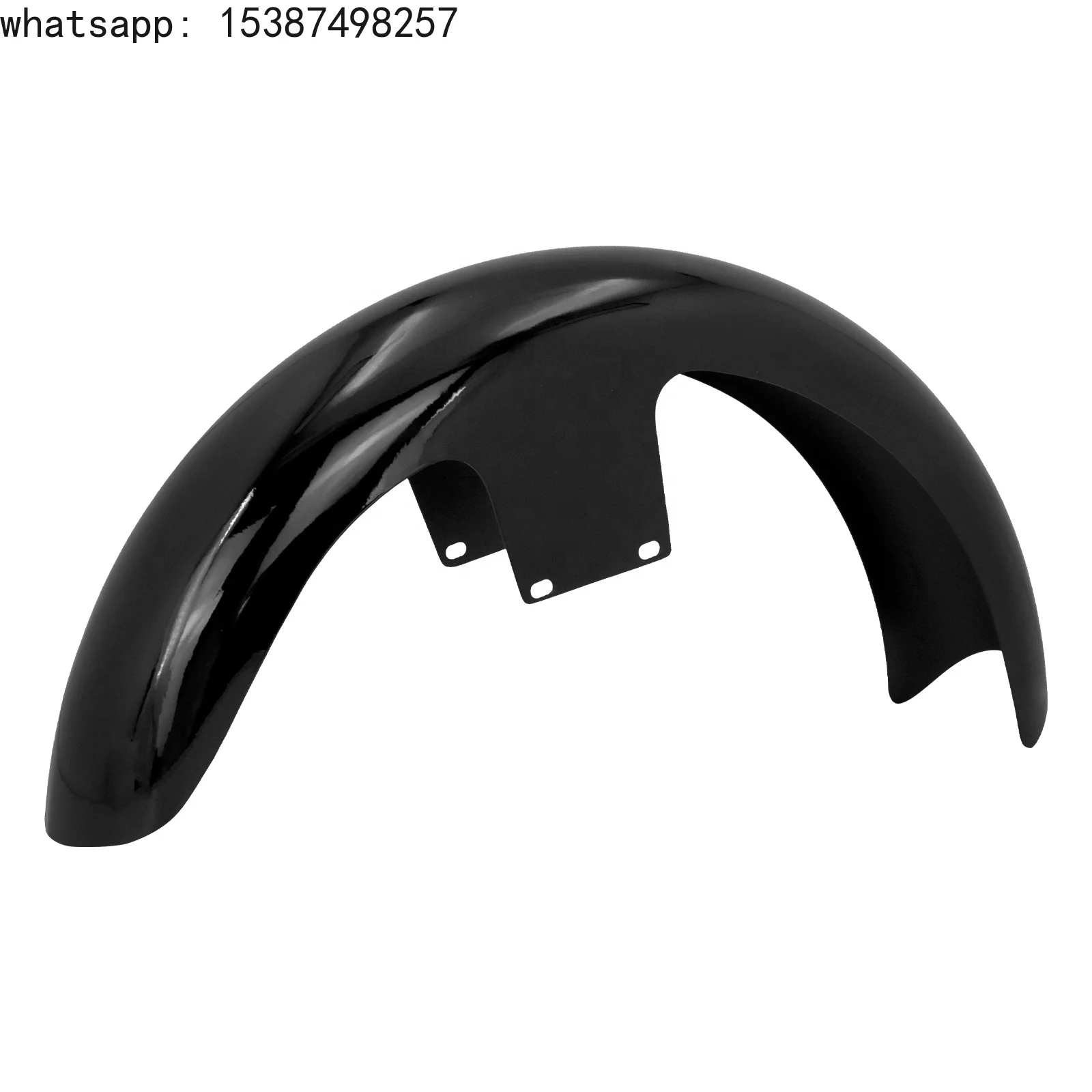For Motorcycle Gloss Black 21'' Wrap Front Fender for Harley Touring Road King Electra Glide Tour Glide Street Glide FLHX FLHT 1