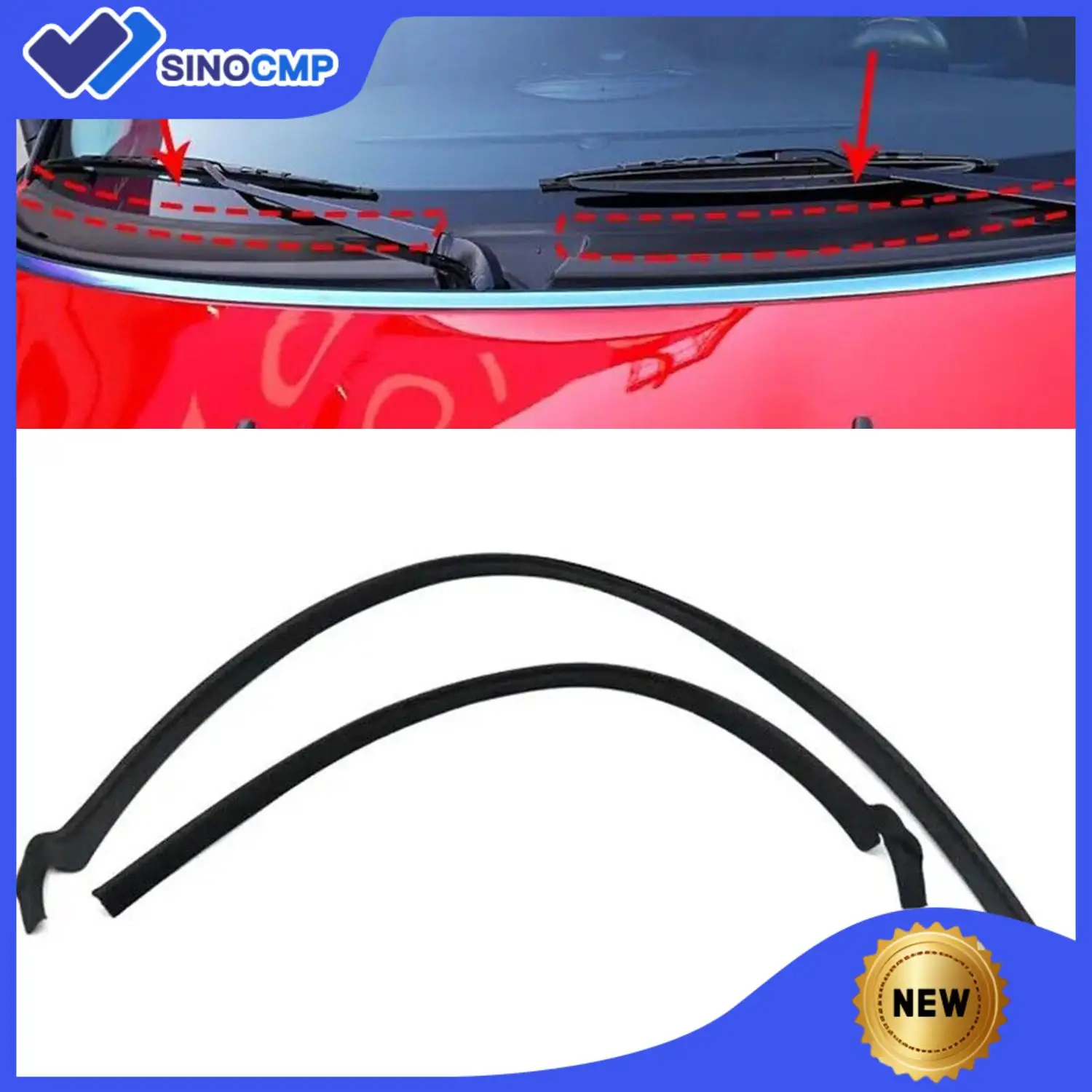 

Уплотнительная накладка переднего стеклоочистителя, 2 шт./компл., для BMW Mini Cooper, изготовленная из прочных материалов премиум-класса, защищенное от атмосферных воздействий уплотнение