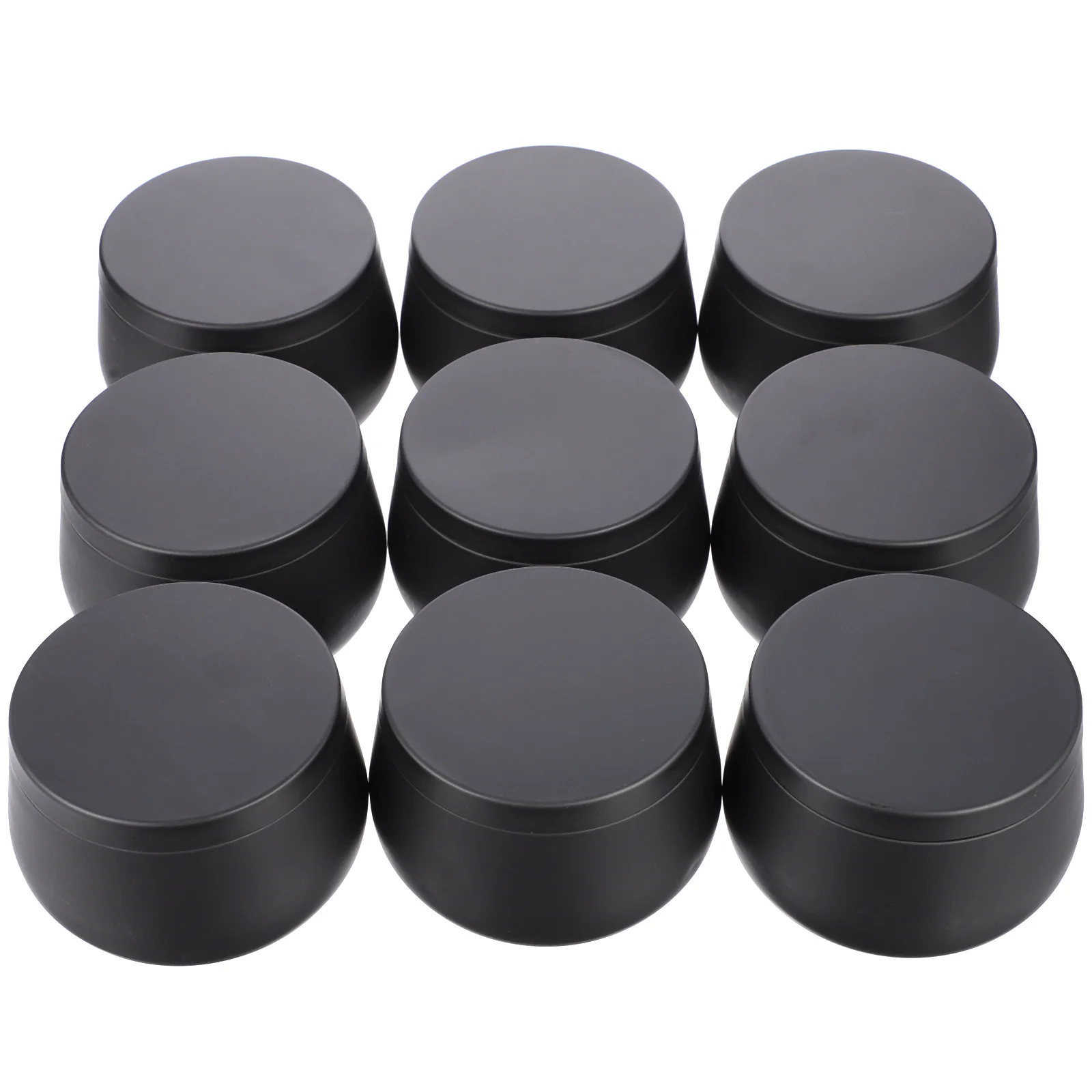 

9pcs Can Round Candy Storage Box Craft Beads Jewelry Canister Container Gift Packaging Organizer For Tea Leaves Candies Decor