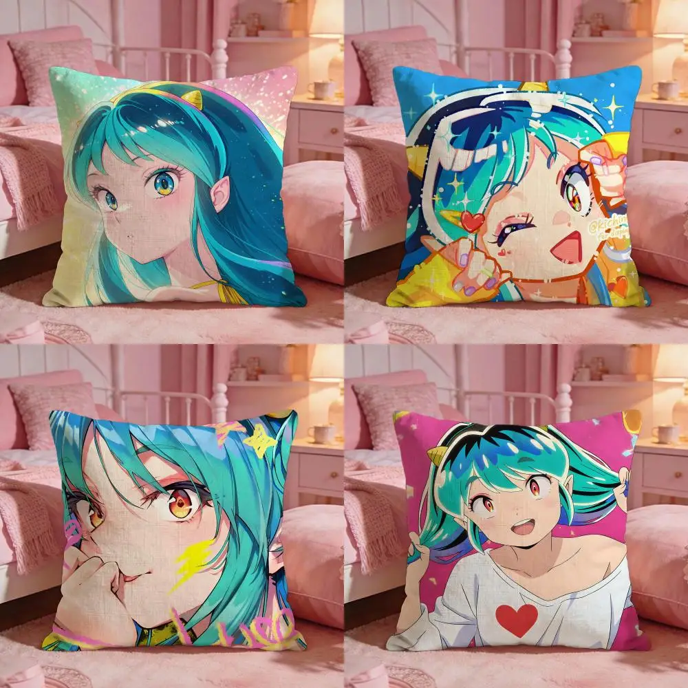 

Чехол для подушки Urusei Yatsura (Аниме), премиум-класса, двусторонний, для любого помещения и салона автомобиля – Два в одном